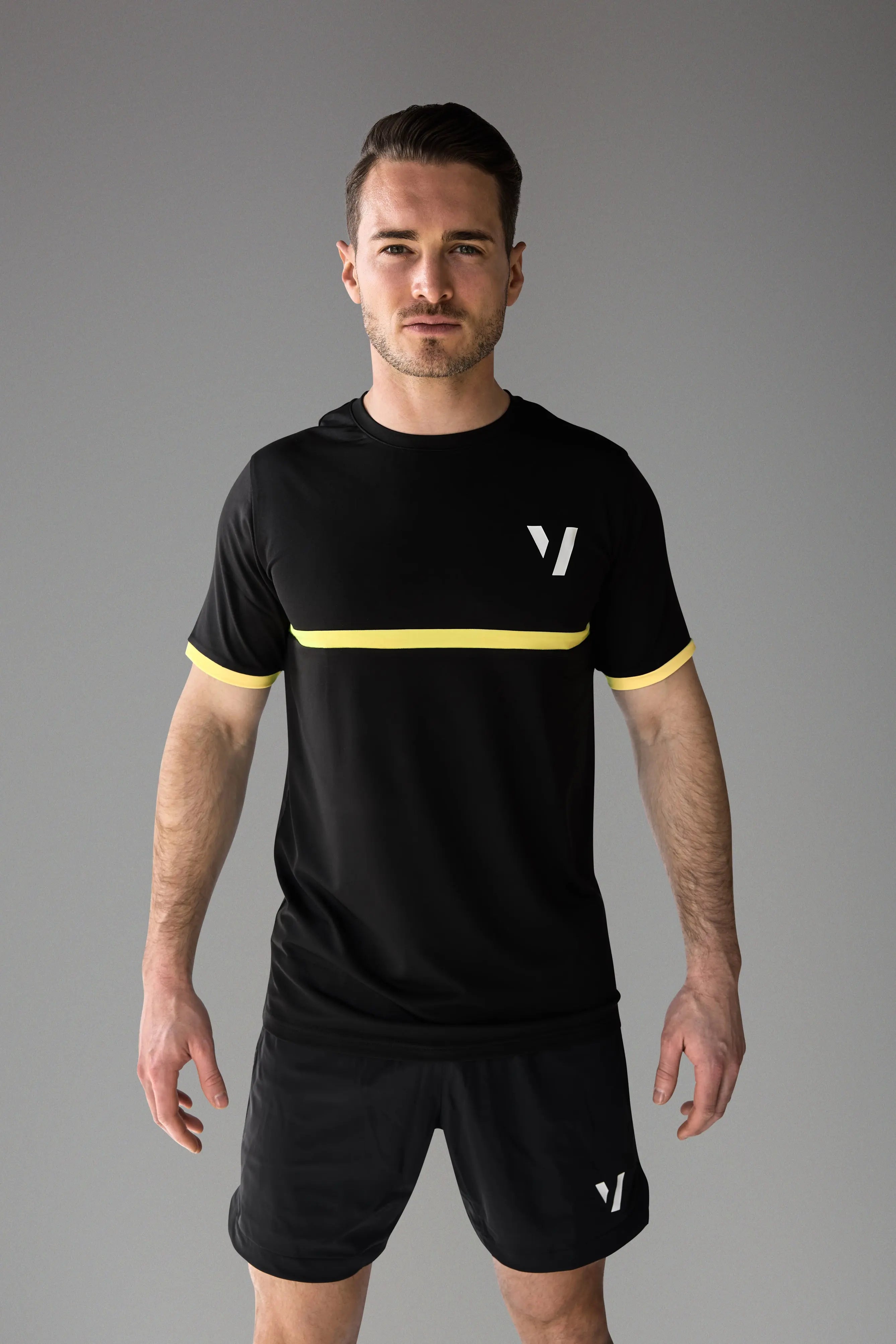 Vexo PrimeFit Match Tee – high-performance tennis t-shirt with a fitted design, breathable DryFit fabric, and lightweight feel for optimal comfort on court.