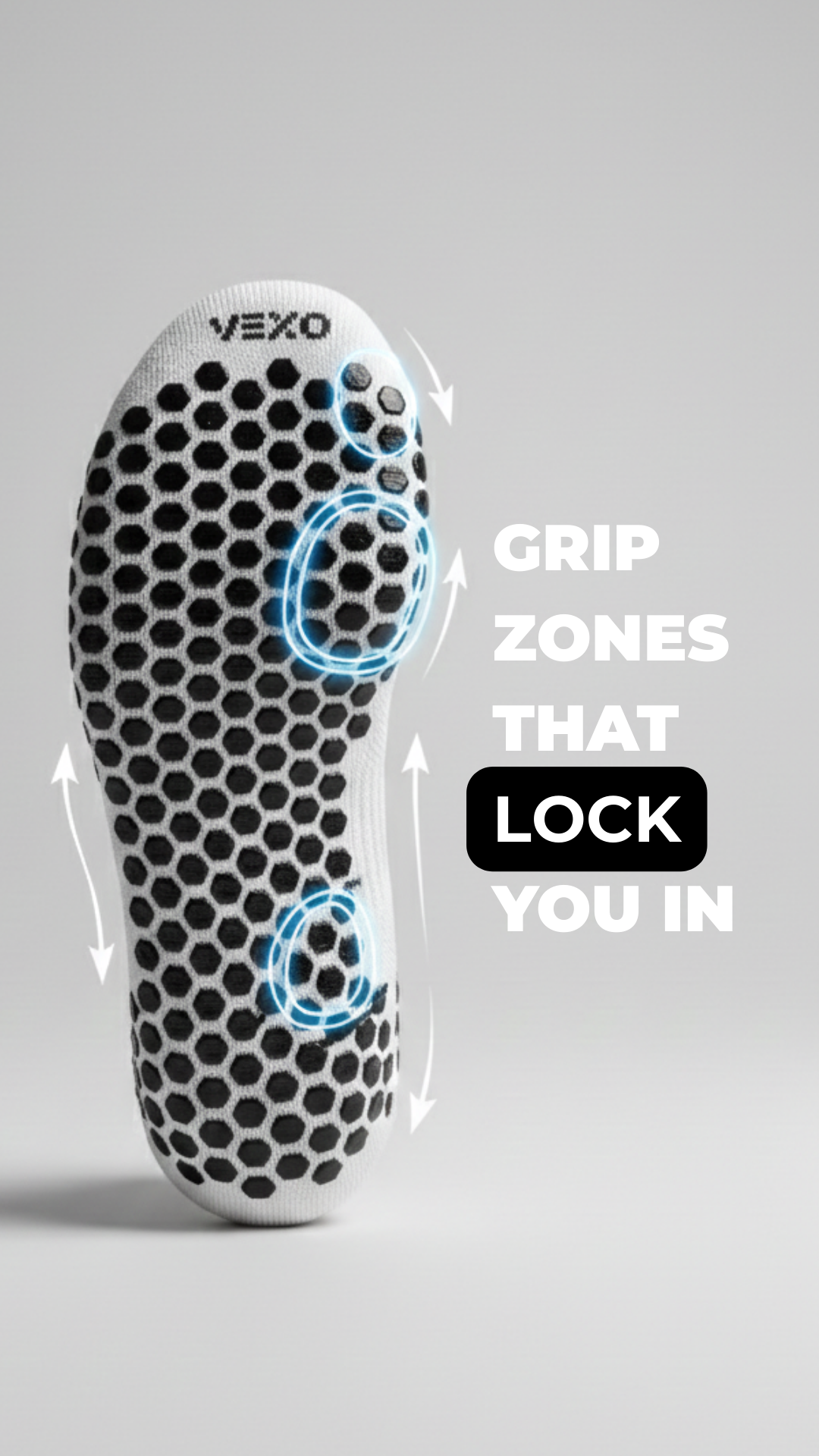 Vexo CourtGrip Tennis Socks 2-er Pack