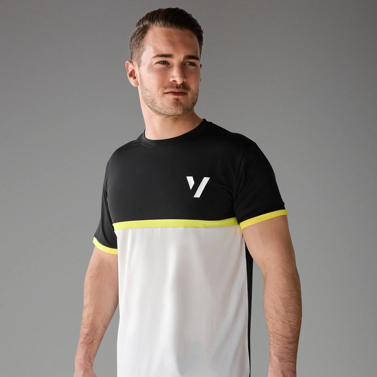 Vexo PrimeFit Match Tee – high-performance tennis t-shirt with a fitted design, breathable DryFit fabric, and lightweight feel for optimal comfort on court.