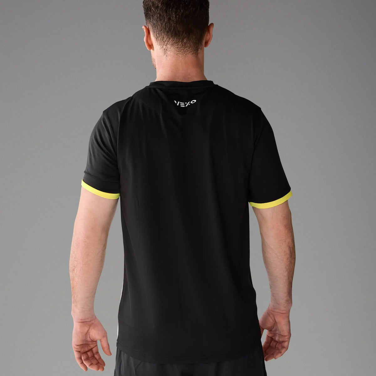 Vexo PrimeFit Match Tee – high-performance tennis t-shirt with a fitted design, breathable DryFit fabric, and lightweight feel for optimal comfort on court.