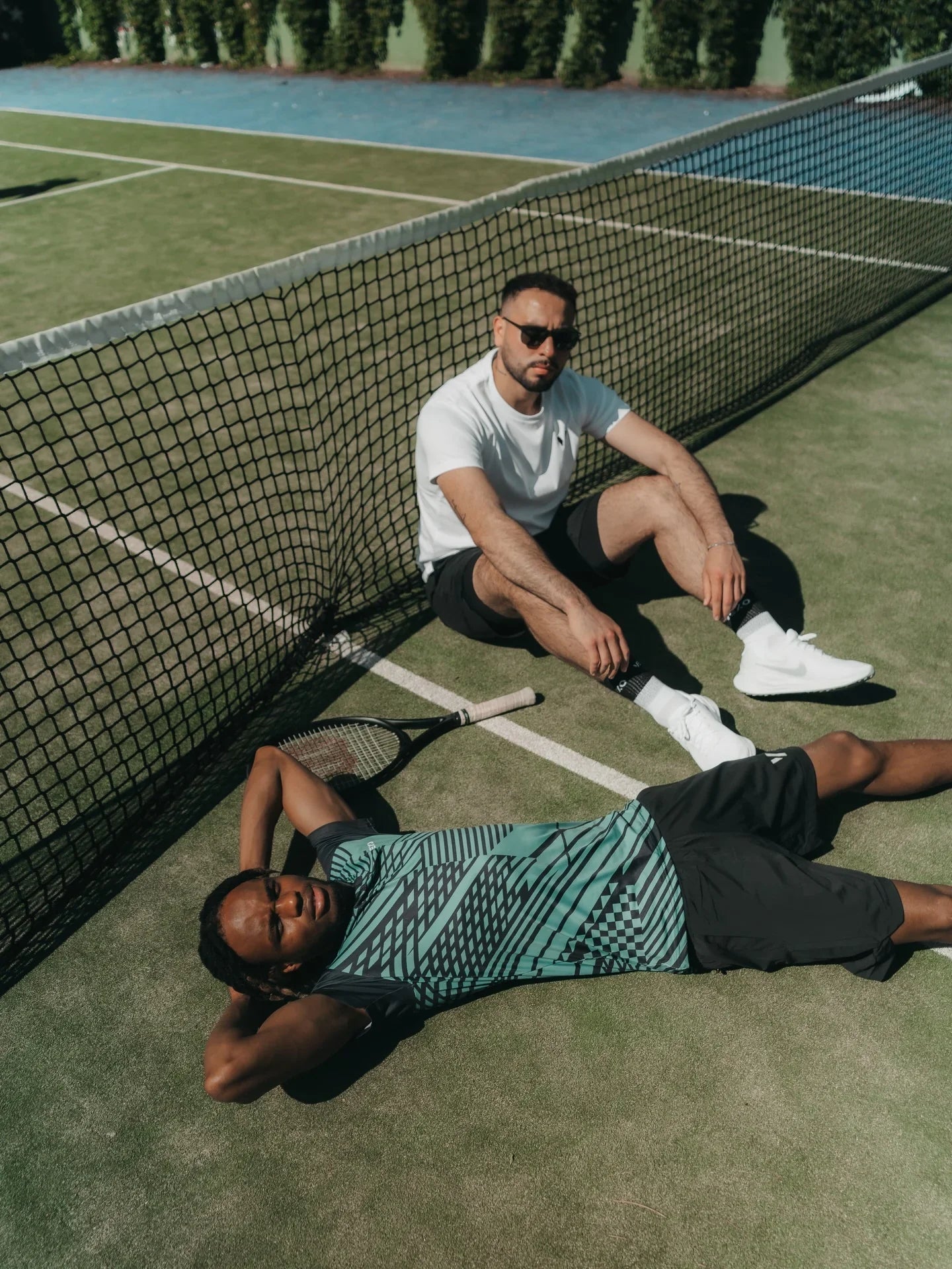 Vexo MatchMove Shorts — stretch tennis shorts that work equally well for padel, with compression liner and zip pockets
