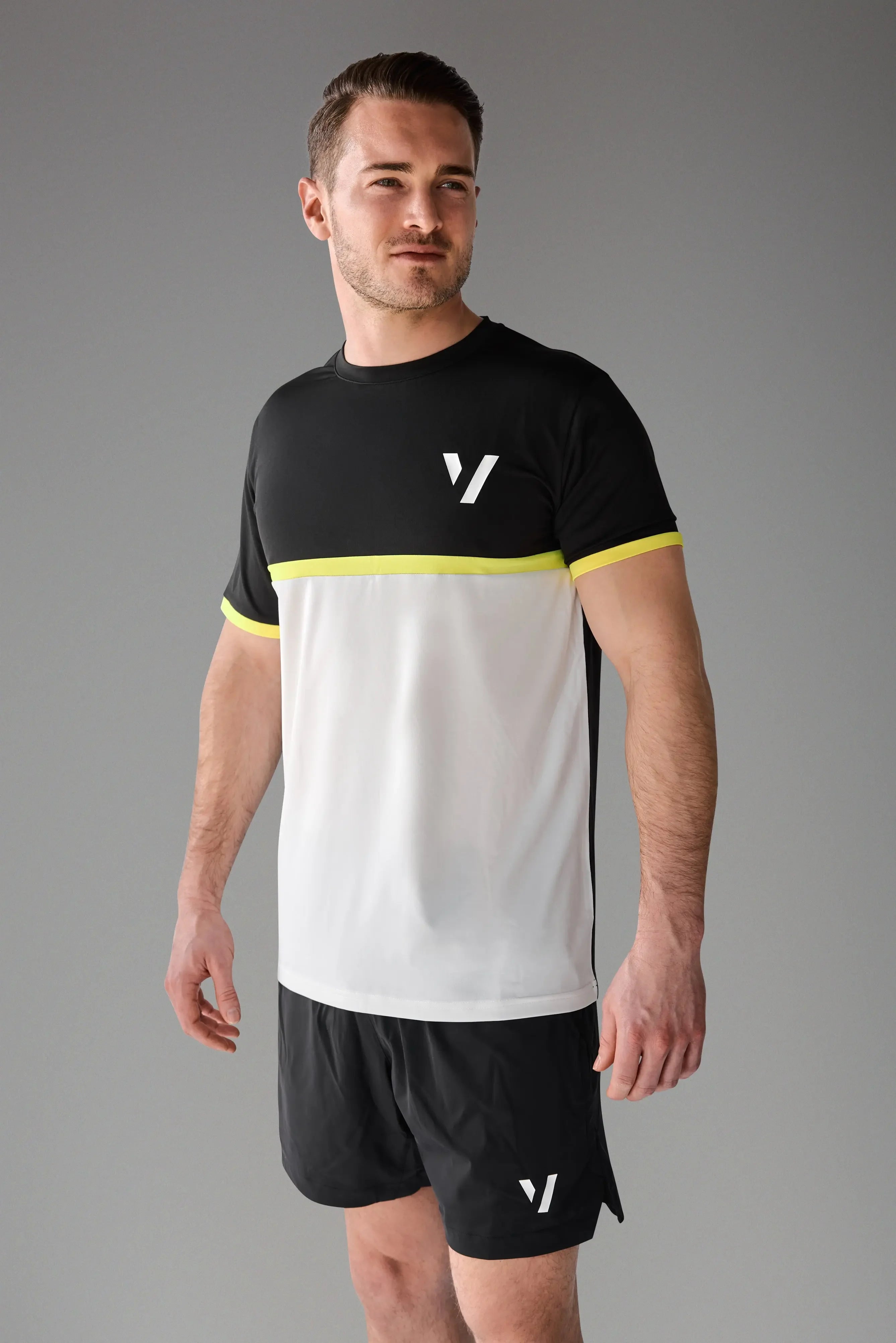 Vexo PrimeFit Match Tee – high-performance tennis t-shirt with a fitted design, breathable DryFit fabric, and lightweight feel for optimal comfort on court.